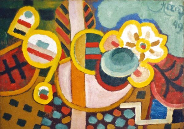 Henry Heerup 1907-1993 - Geometrisk Komposition  -  Henry Heerup 1907-1993 - 4107A